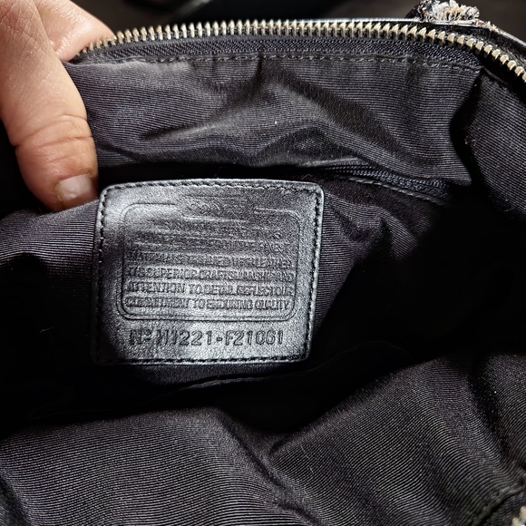 VINTAGE COACH audrey ocelot Metallic sparkly Bling Cheetah Print Shoulder Purse - Picture 16 of 16